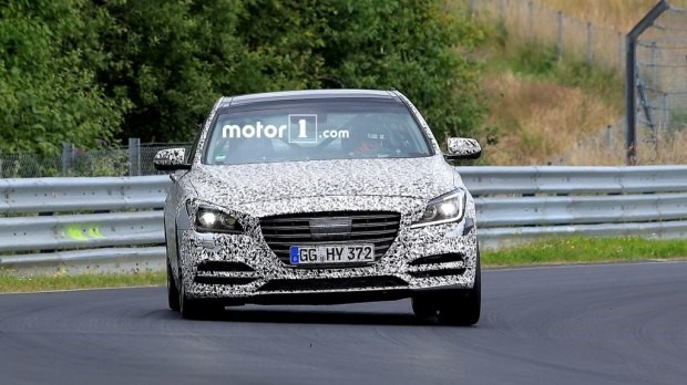 定位于高端 曝2017款Genesis G80諜照