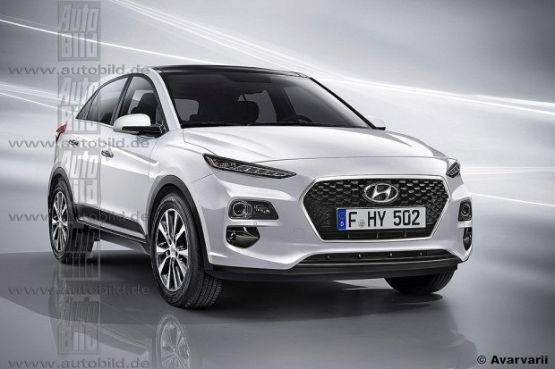 或6月亮相/定位小型SUV 現(xiàn)代KONA效果圖