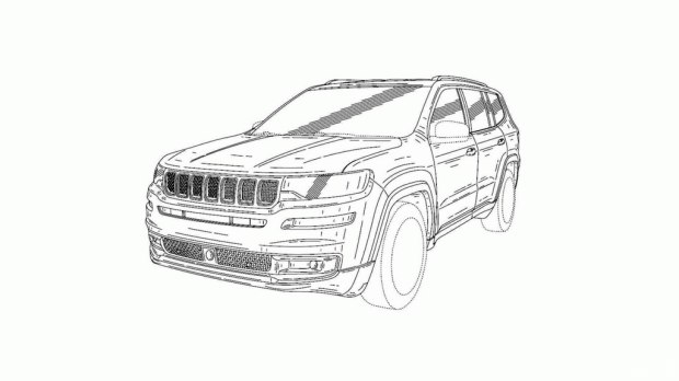 或為新大瓦格尼 Jeep全新7座SUV專利圖