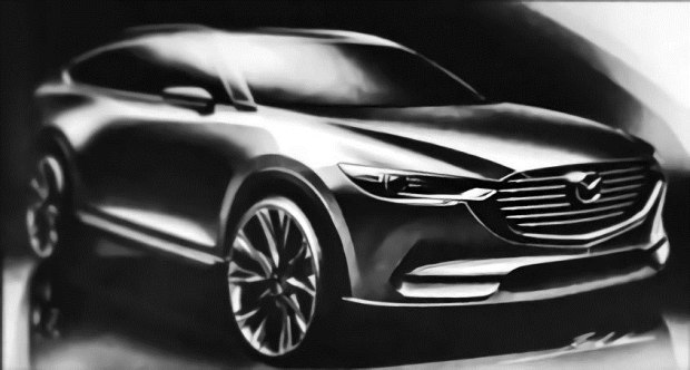CX-5的7座版 馬自達(dá)CX-8設(shè)計(jì)草圖曝光