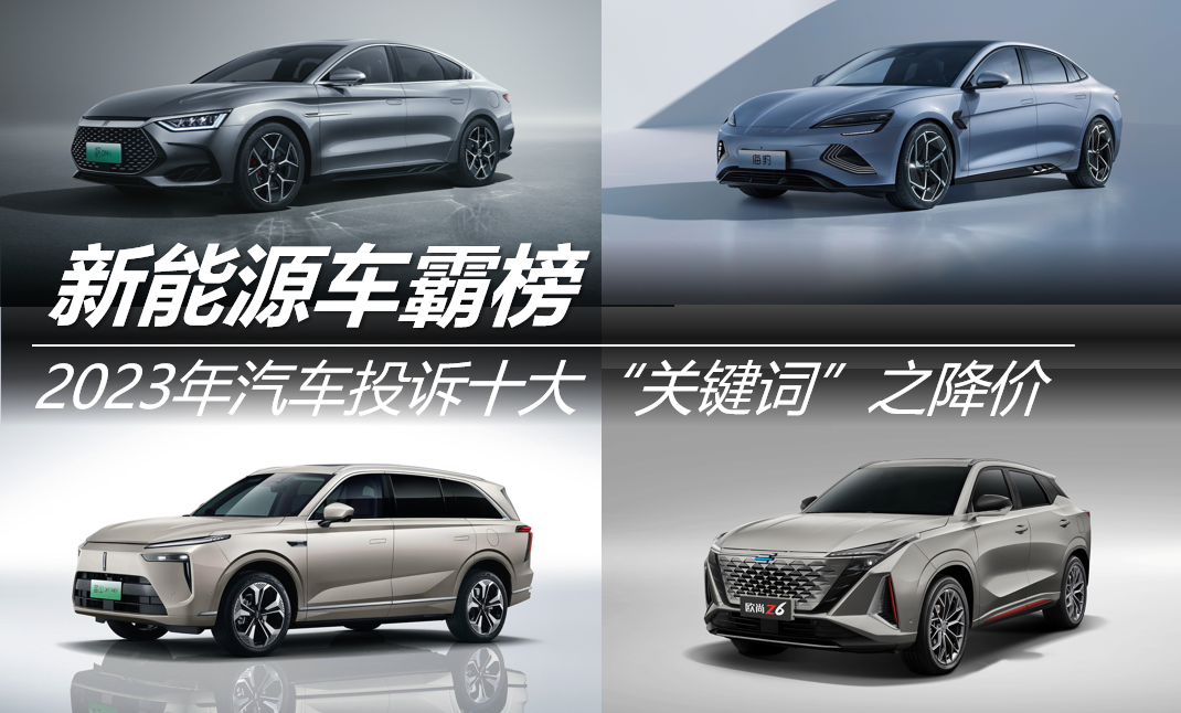 2023年汽車投訴十大“關(guān)鍵詞”之降價(jià) 新能源車霸榜