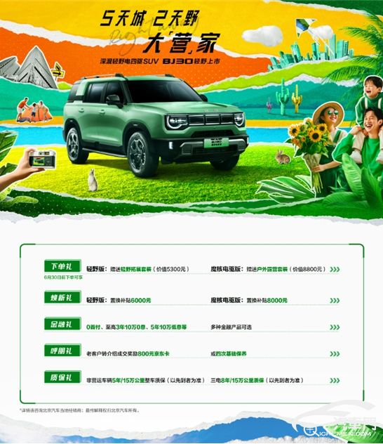 全新北京BJ30上市 售價(jià)9.99-13.69萬(wàn)元