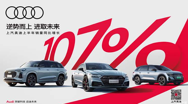 上汽奧迪全系車型上半年銷量近2萬臺