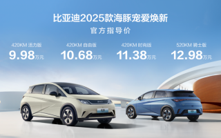 比亞迪2025款海豚寵愛煥新暨第70萬輛下線，售9.98萬元-12.98萬元