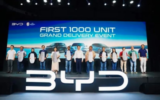比亞迪印尼首批1000臺新車正式交付