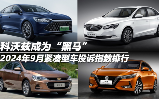 2024年9月緊湊型車投訴指數(shù)排行:科沃茲轉(zhuǎn)向卡滯異響投訴大增