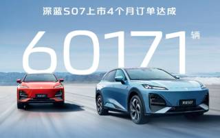 深藍(lán)S07上市4個(gè)月訂單達(dá)成60171輛