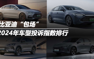 2024年車型投訴指數(shù)排行：比亞迪“包場”