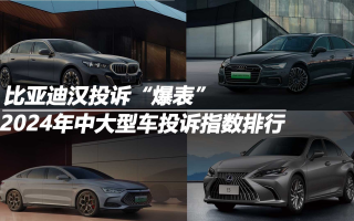 2024年中大型車投訴指數(shù)排行：比亞迪漢投訴“爆表”