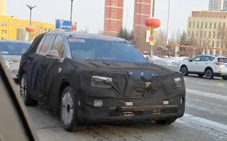 疑似樂道L80路試諜照曝光 定位6-7座中大型SUV