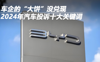 2024年汽車投訴十大關(guān)鍵詞 車企的“大餅”沒兌現(xiàn)
