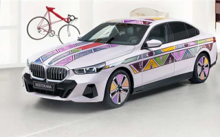 寶馬i5藝術(shù)概念車官圖 將于上海車展亮相