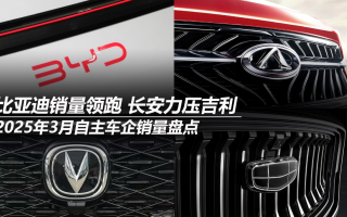 2025年3月自主車(chē)企銷(xiāo)量盤(pán)點(diǎn):比亞迪銷(xiāo)量領(lǐng)跑 長(zhǎng)安力壓吉利
