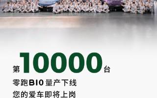零跑B10第1萬臺整車量產(chǎn)下線