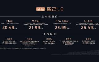 全新智己L6震撼上市售20.49萬起 定義智能純電轎車價(jià)值新標(biāo)桿
