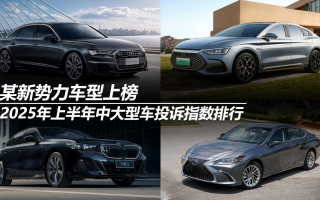 2025年上半年中大型車投訴指數(shù)排行:某新勢(shì)力車型上榜