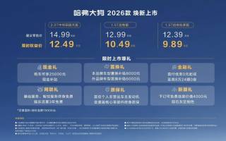 限時(shí)售9.89萬起 2026款哈弗大狗上市
