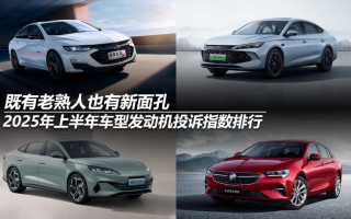 2025年上半年車型發(fā)動(dòng)機(jī)投訴指數(shù)排行：既有老熟人也有新面孔