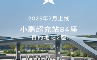小鵬汽車7月新增86座自營充電站 充電網(wǎng)絡覆蓋超2440座