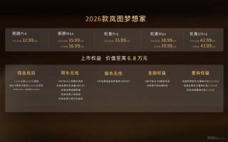 售32.99萬(wàn)元起 2026款嵐圖夢(mèng)想家正式上市