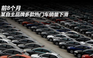 前8個月，某自主品牌多款熱門車銷量下滑