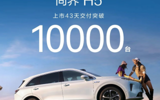 上市43天 尚界H5累計交付達(dá)1萬臺